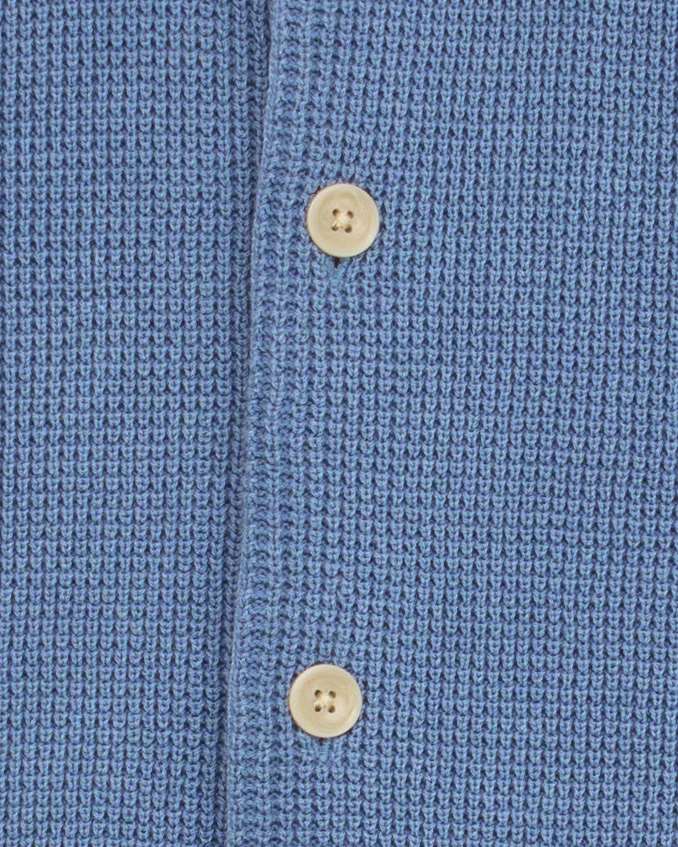 Short-Sleeve Sunwashed Sweater Shirt in Blue Sea - Image 5