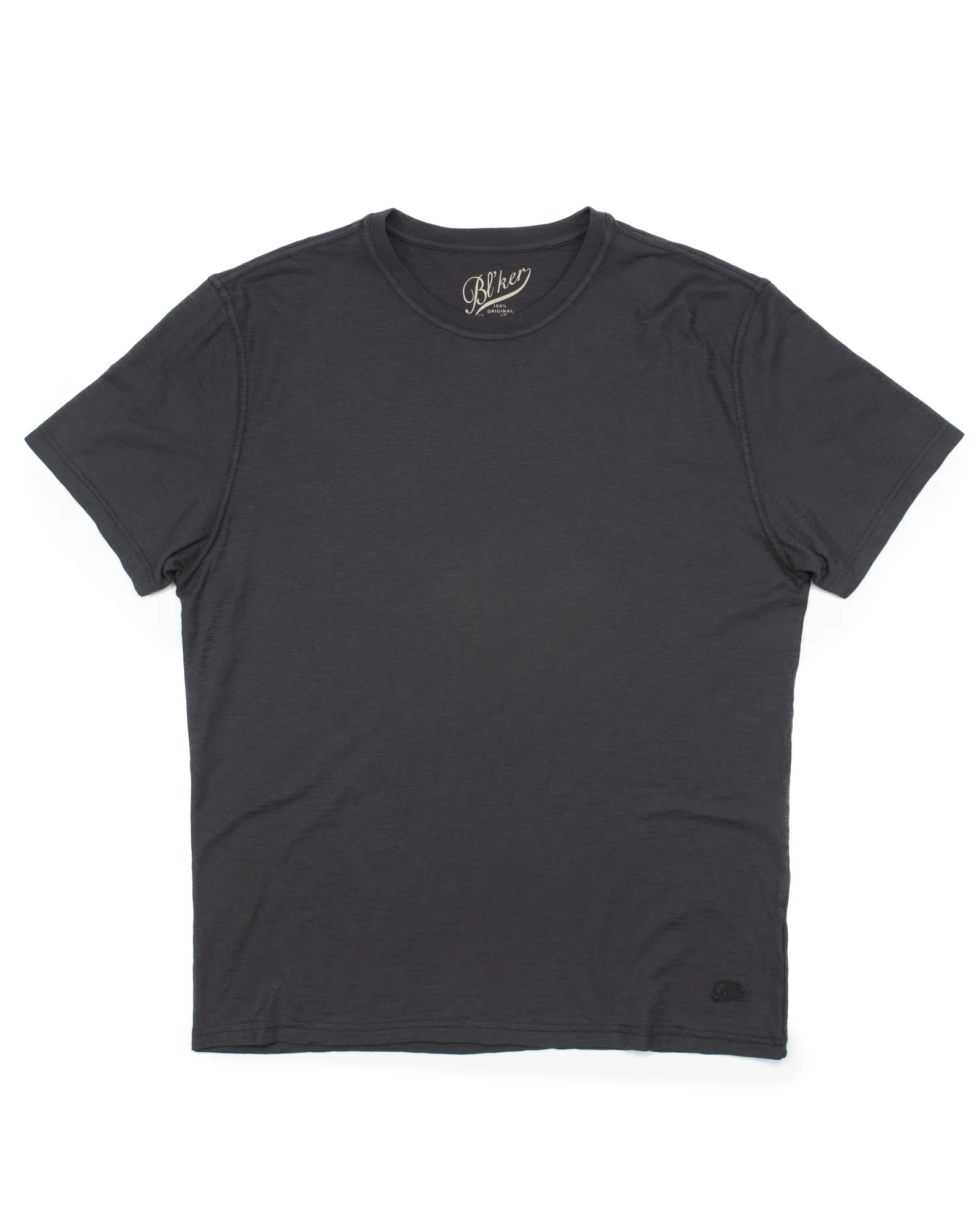 Slub Tee in Faded Black