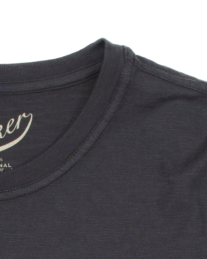 Slub Tee in Faded Black - Image 4