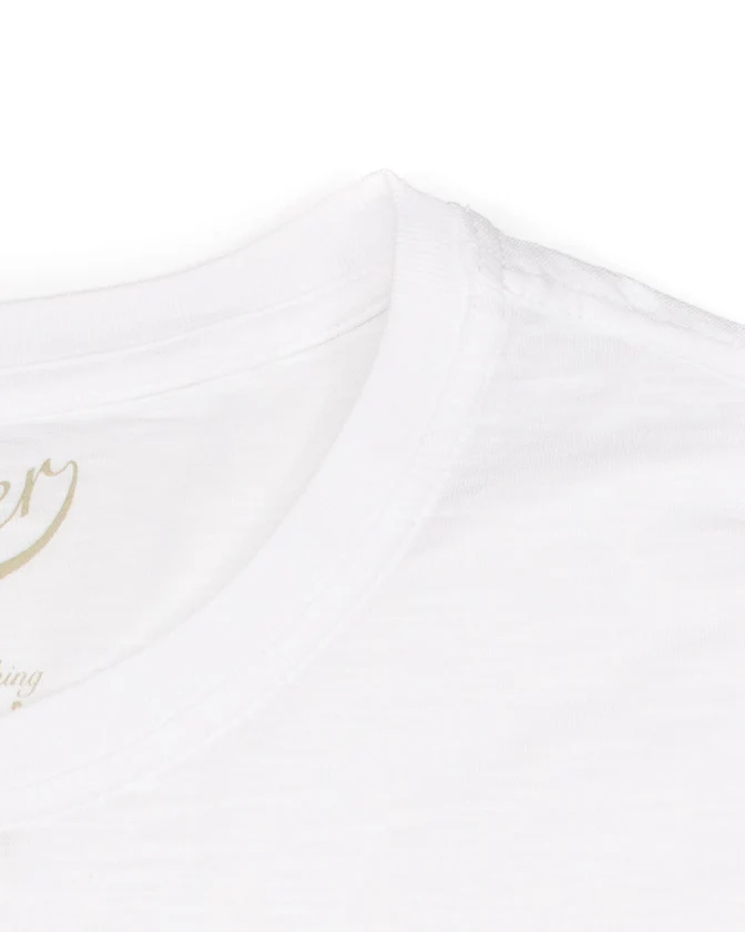 Slub Tee in White - Image 4