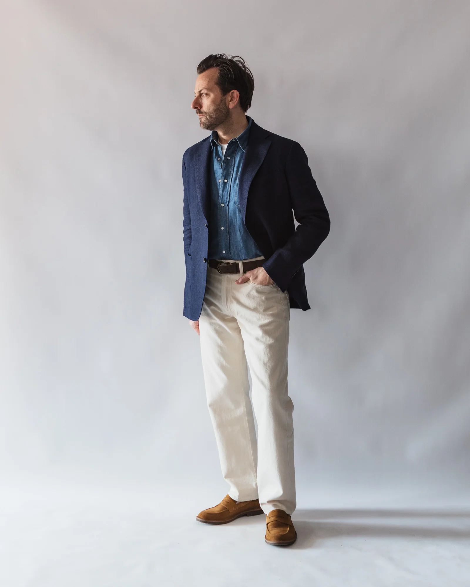 The Aalto in Navy Linen - Image 9