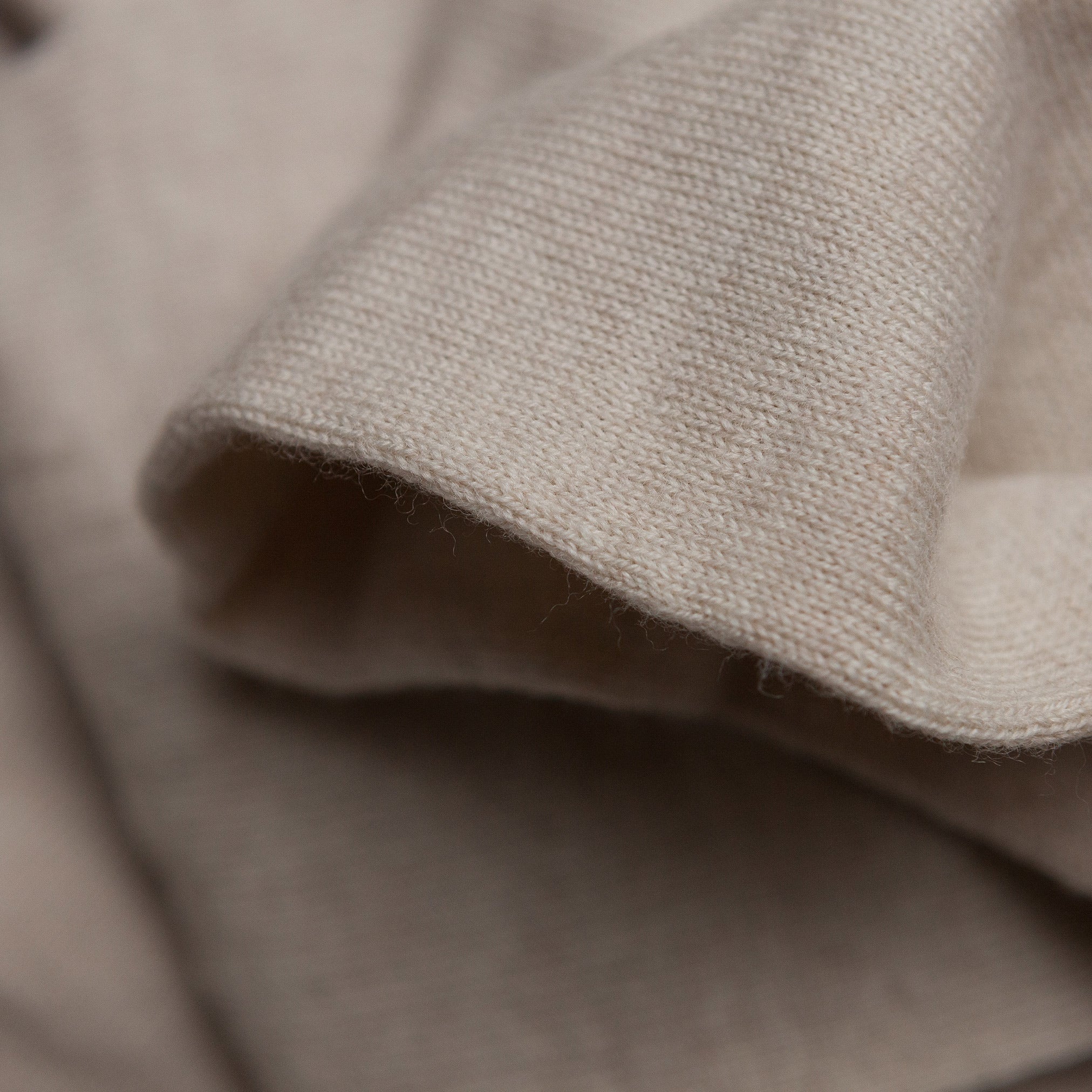The Beauford Polo Neck in Oatmeal - Image 4