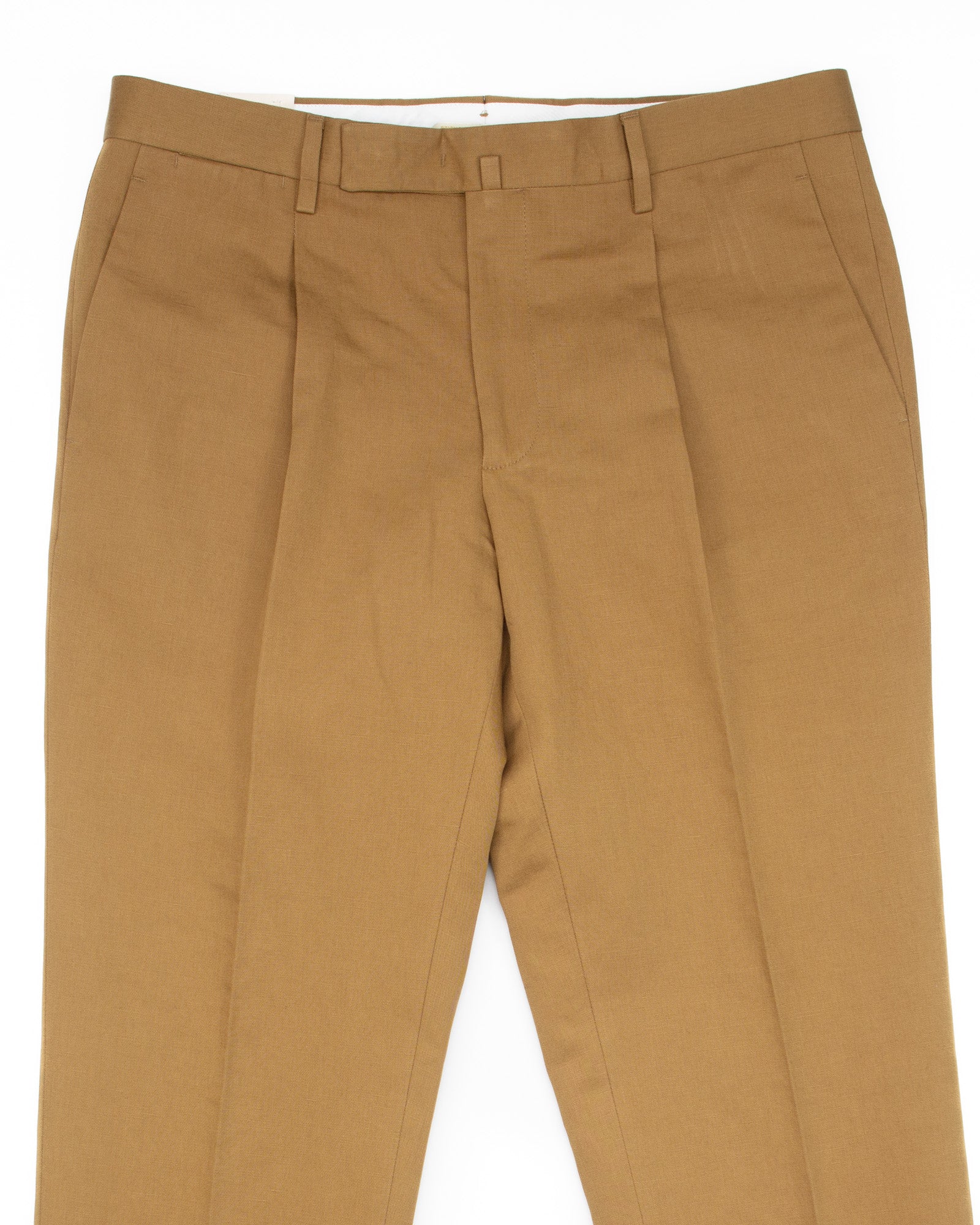 The BG21S Cotton & Linen Pant in Tobacco - Image 2