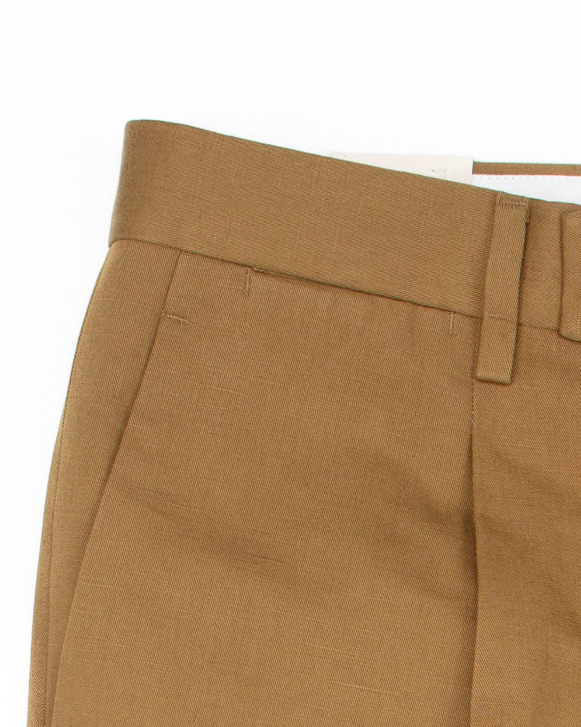 The BG21S Cotton & Linen Pant in Tobacco - Image 3