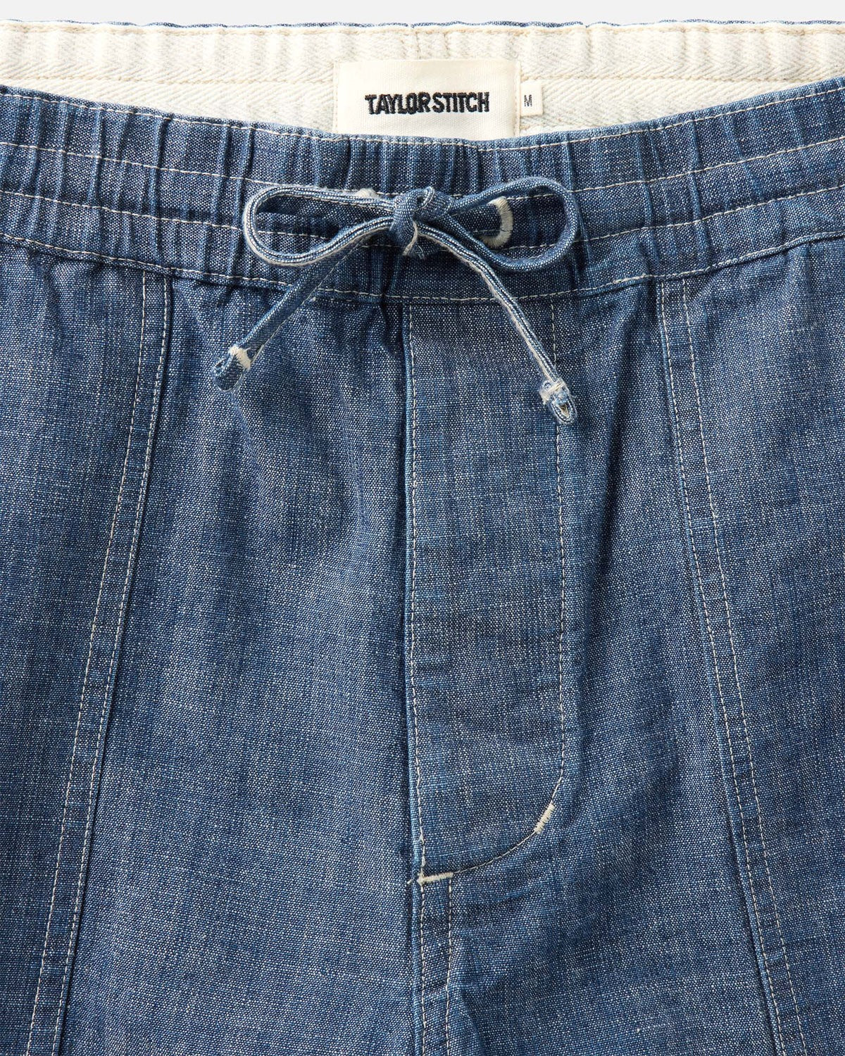 The Breakwater Short in Washed Indigo Chambray - Image 4