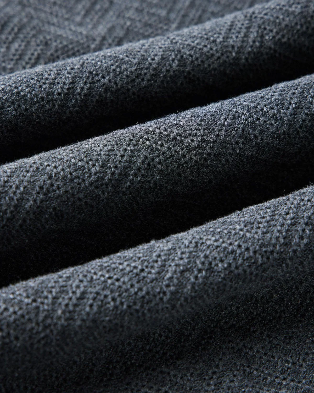 The Button Down Polo in Charcoal Herringbone - Image 5