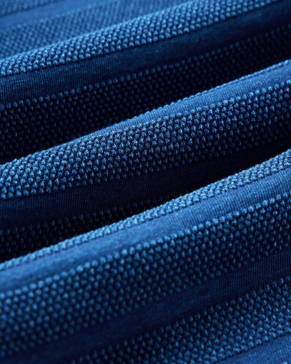 The Bywater Polo in Rinsed Indigo Knit Stripe - Image 6