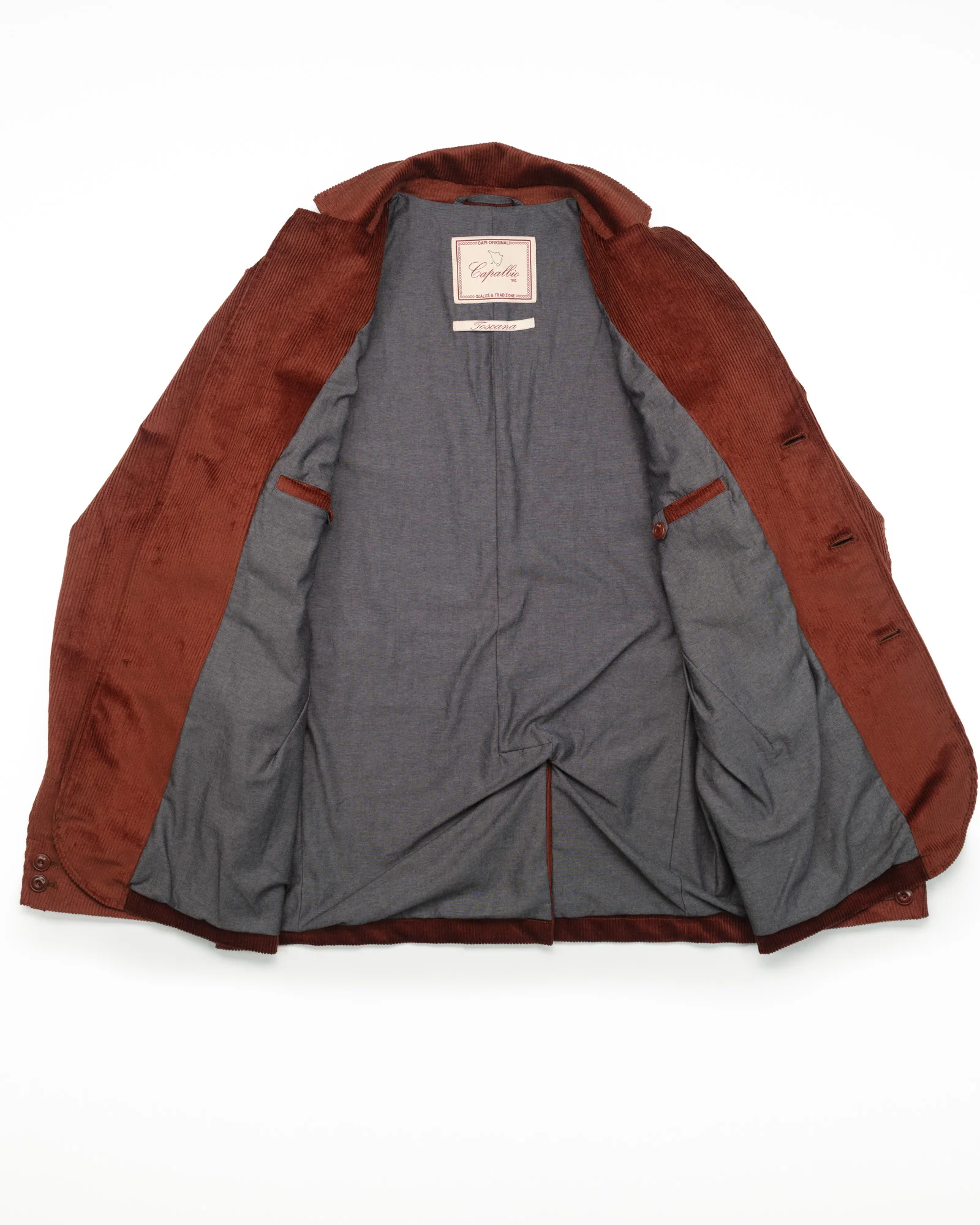 The Collina Jacket in Rust Corduroy - Image 8