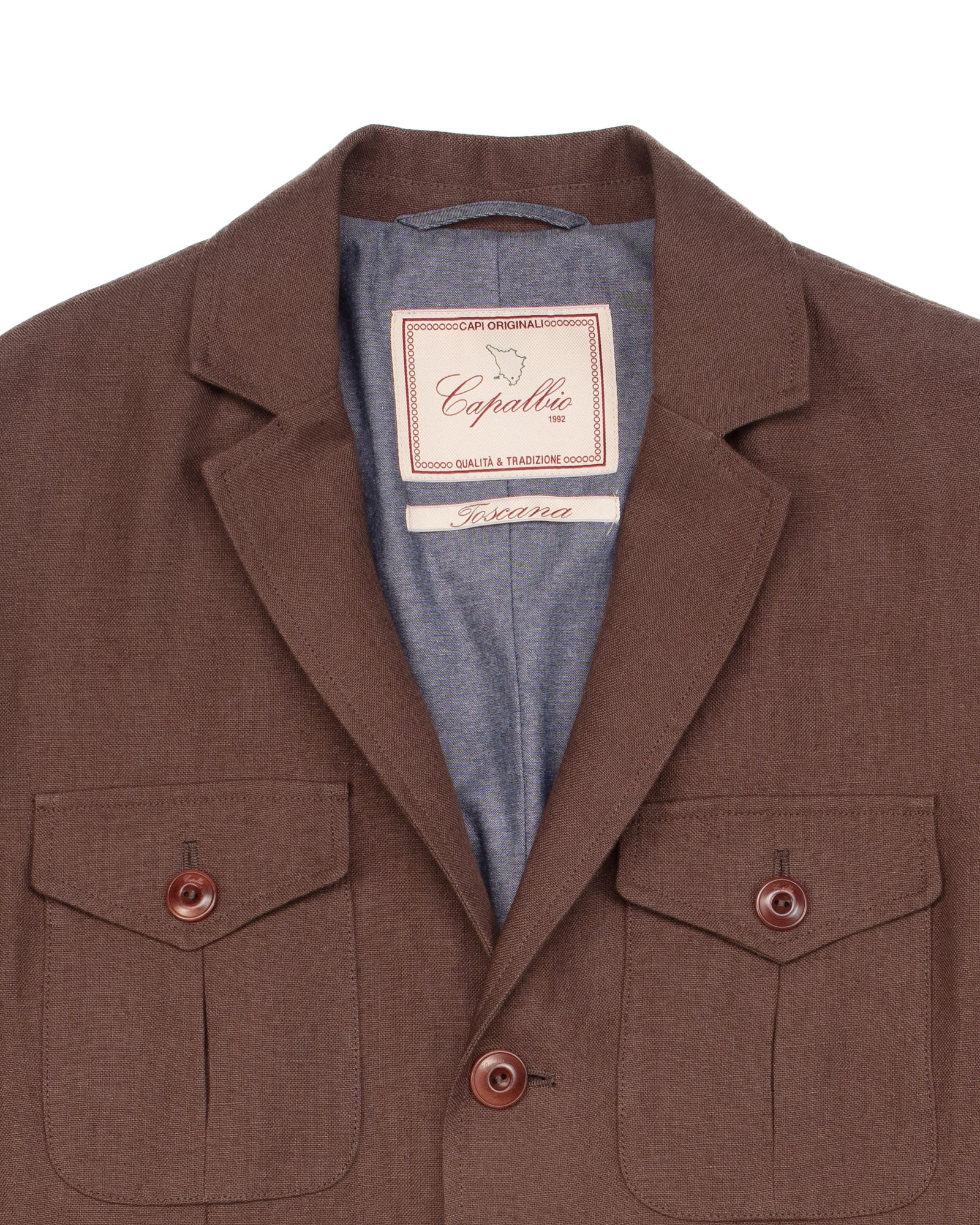 The Collina Linen Jacket in Earth - Image 3