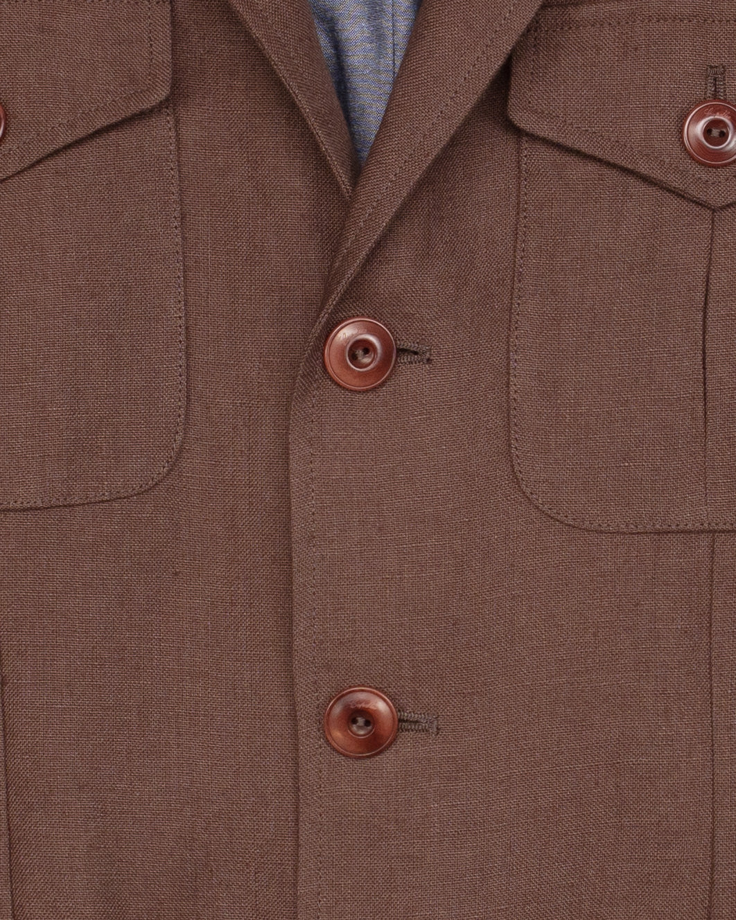 The Collina Linen Jacket in Earth - Image 4