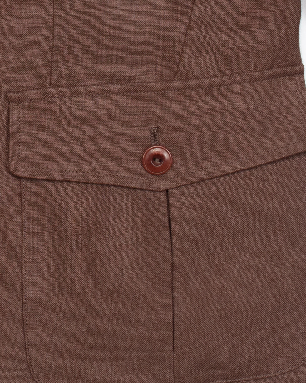 The Collina Linen Jacket in Earth - Image 5