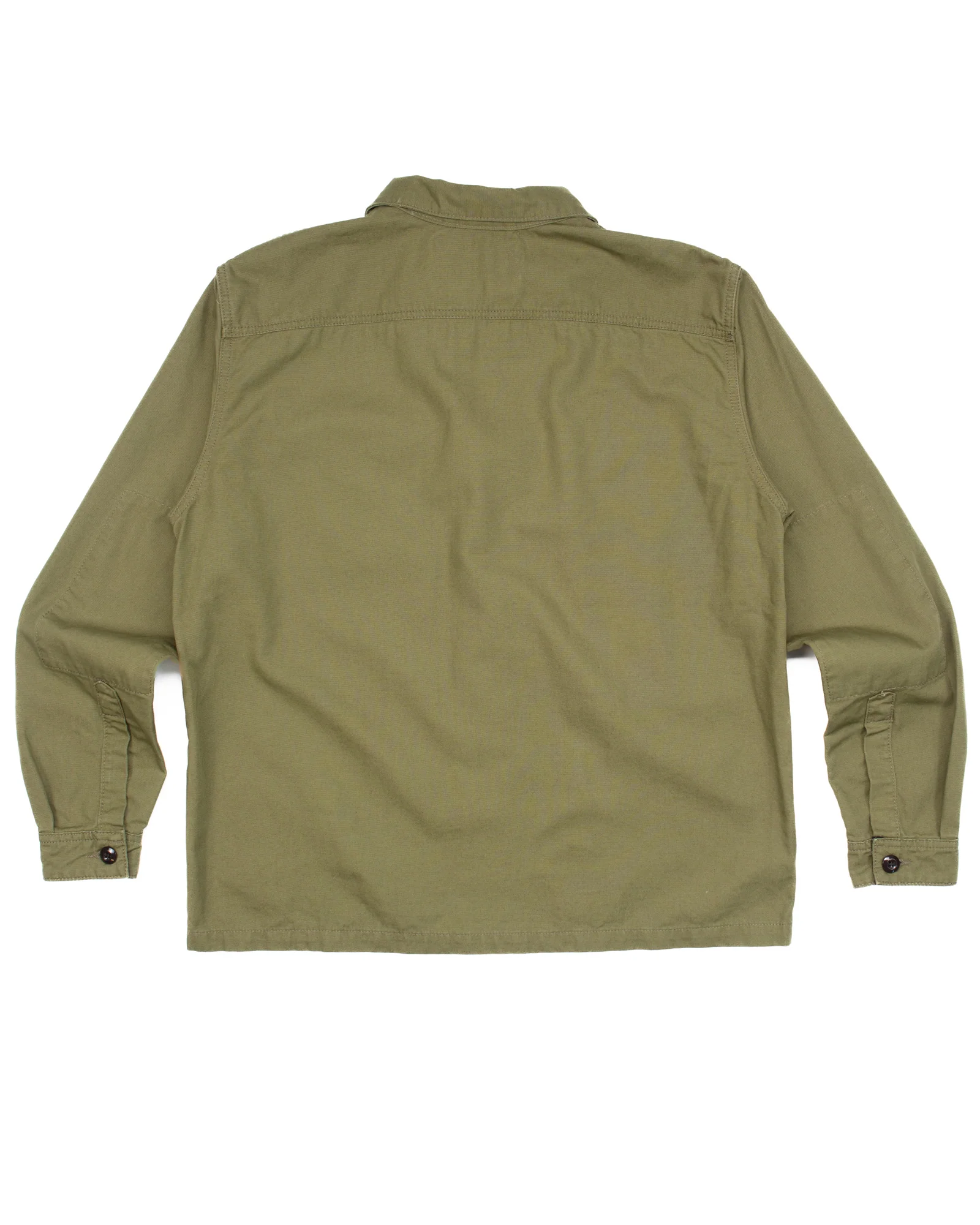 The Concord Work Shirt in Military Green Canvas - Image 5