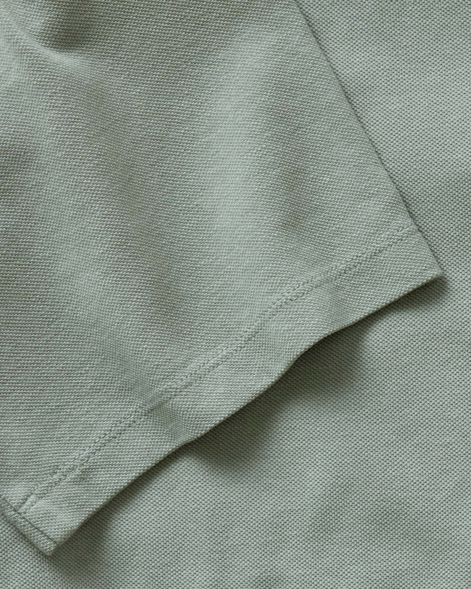 The Cotton Hemp Polo in Surf Green Pique - Image 5