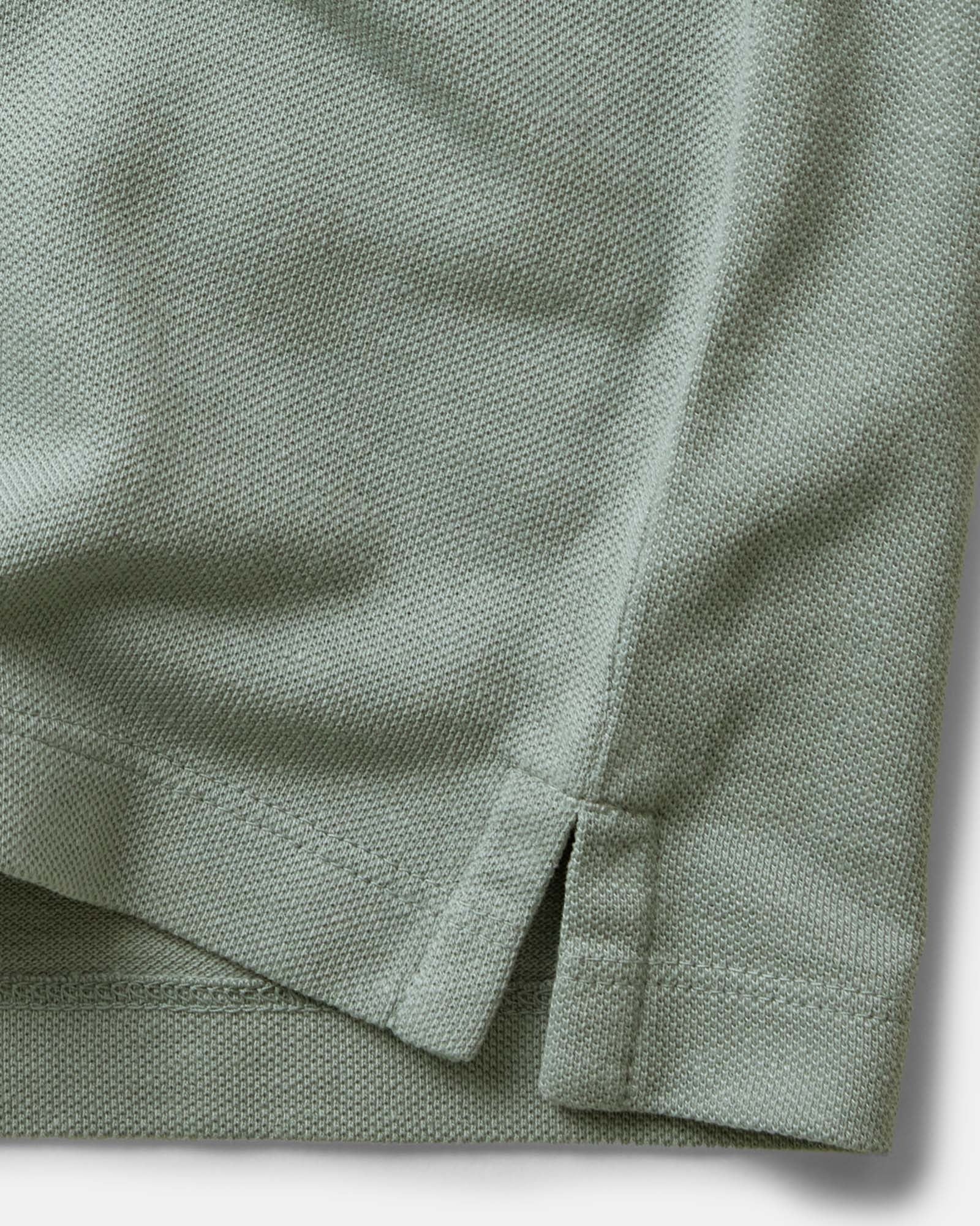 The Cotton Hemp Polo in Surf Green Pique - Image 6