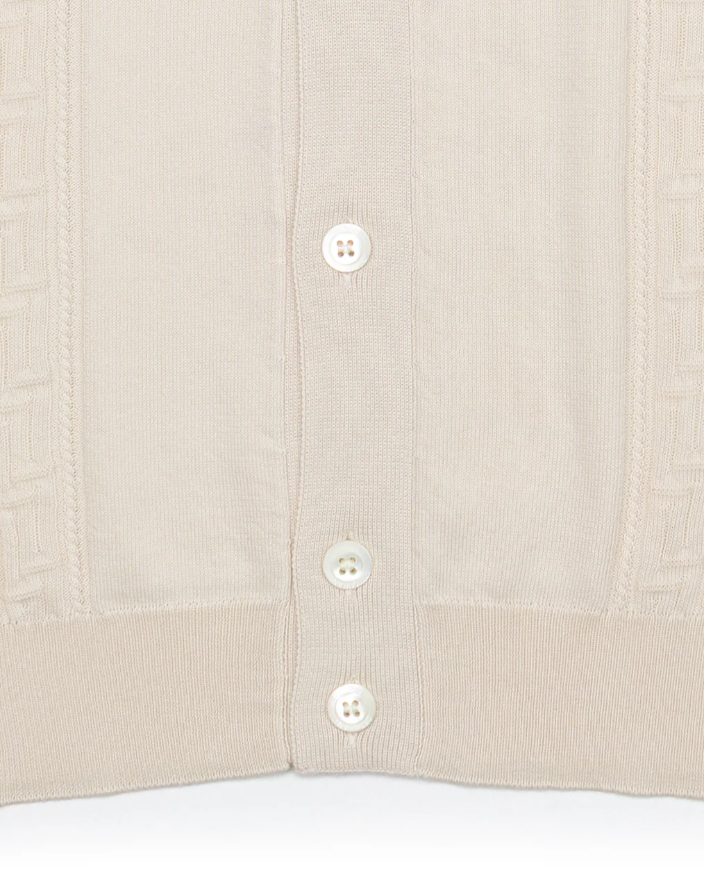 The Greek Key Shirt in Ecru - Image 6