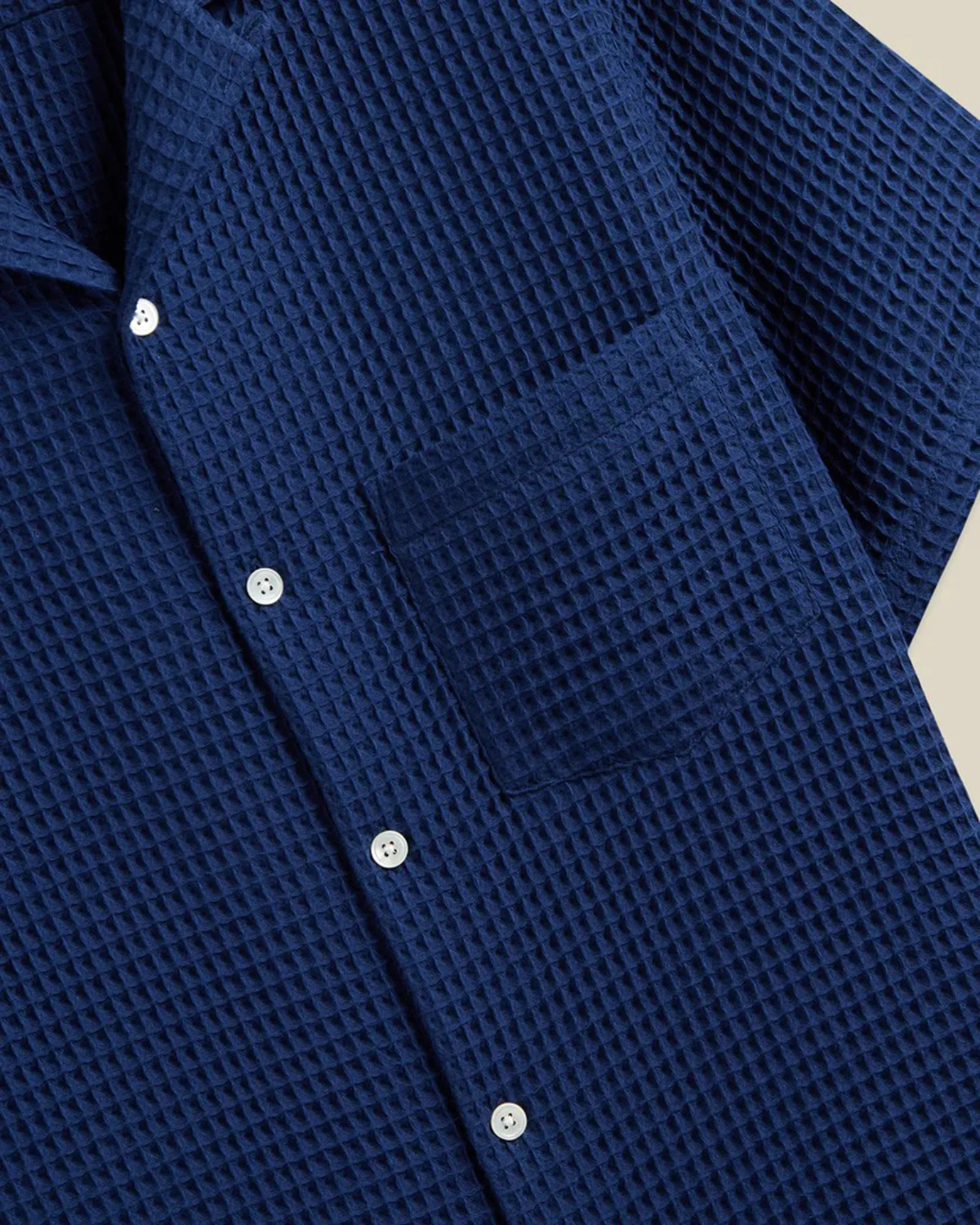 The Honeycomb Shirt in Blue - Image 4