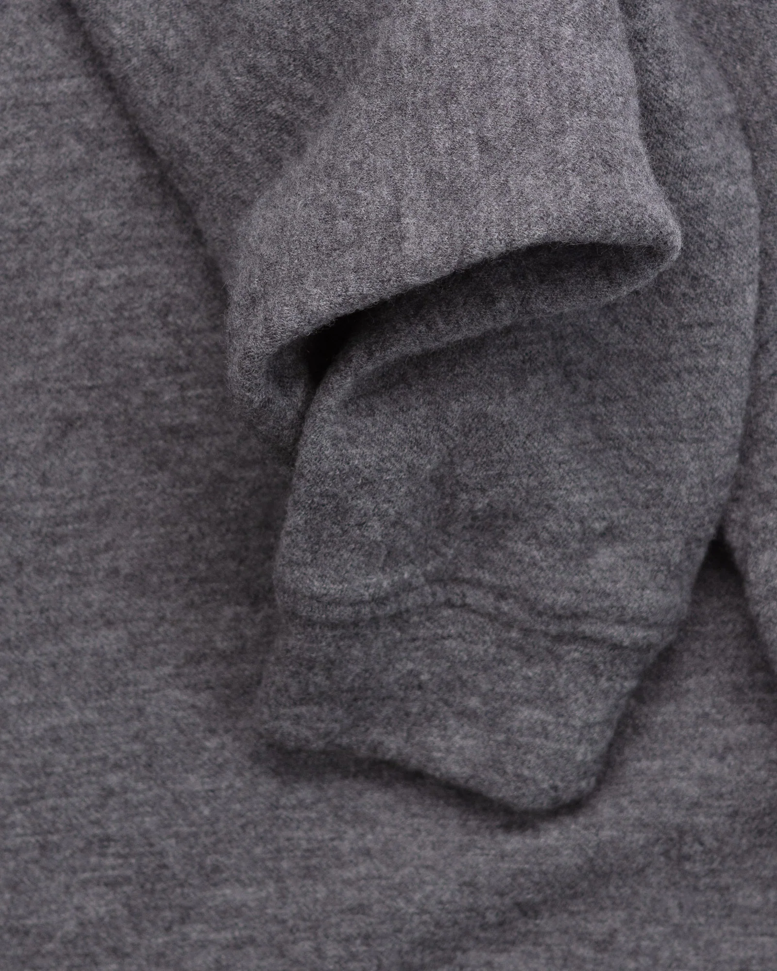 The Jeff Sweatshirt in Grey Melange Wool - Image 3