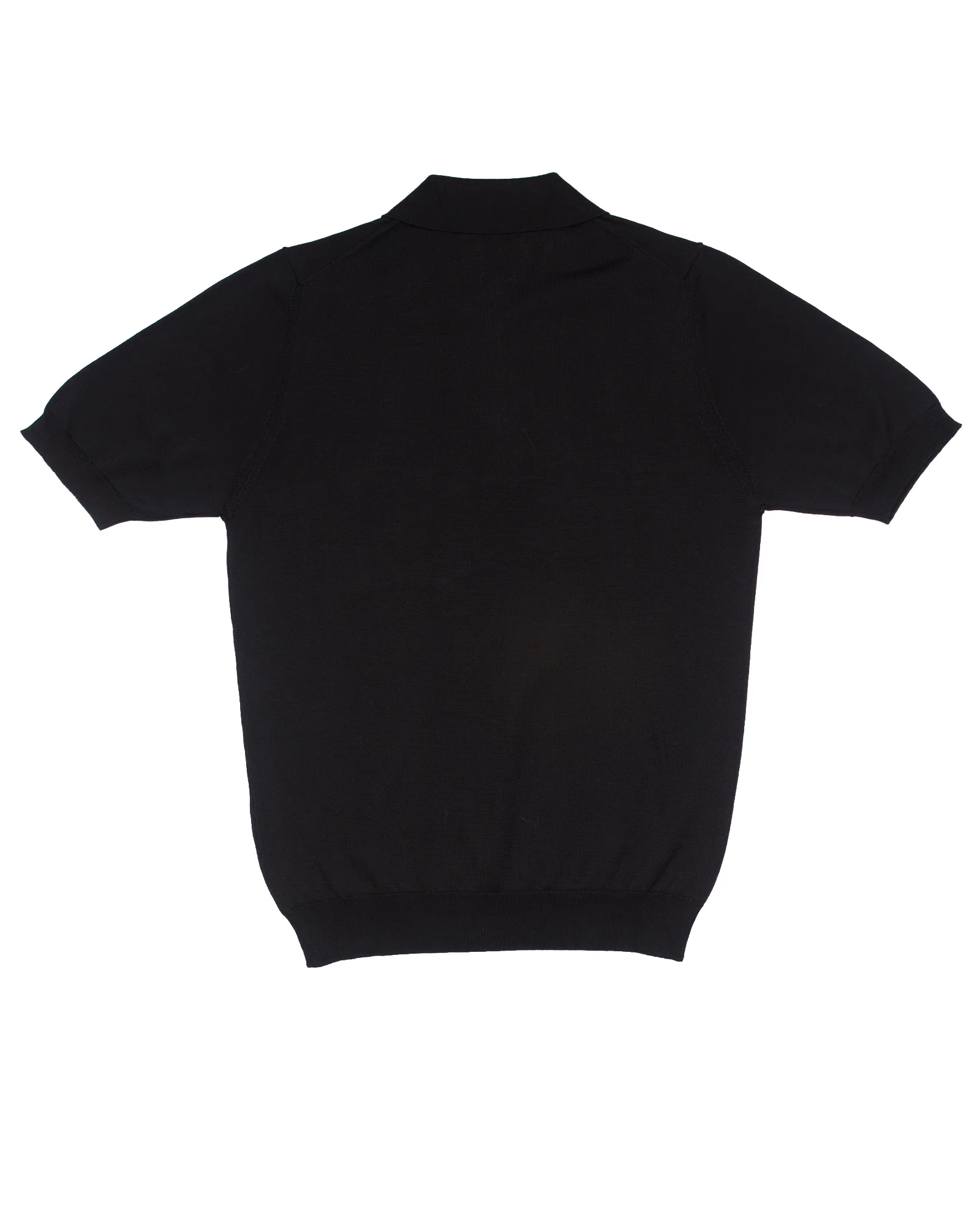 The JFK Buttoned Pocket Polo in Black - Image 6