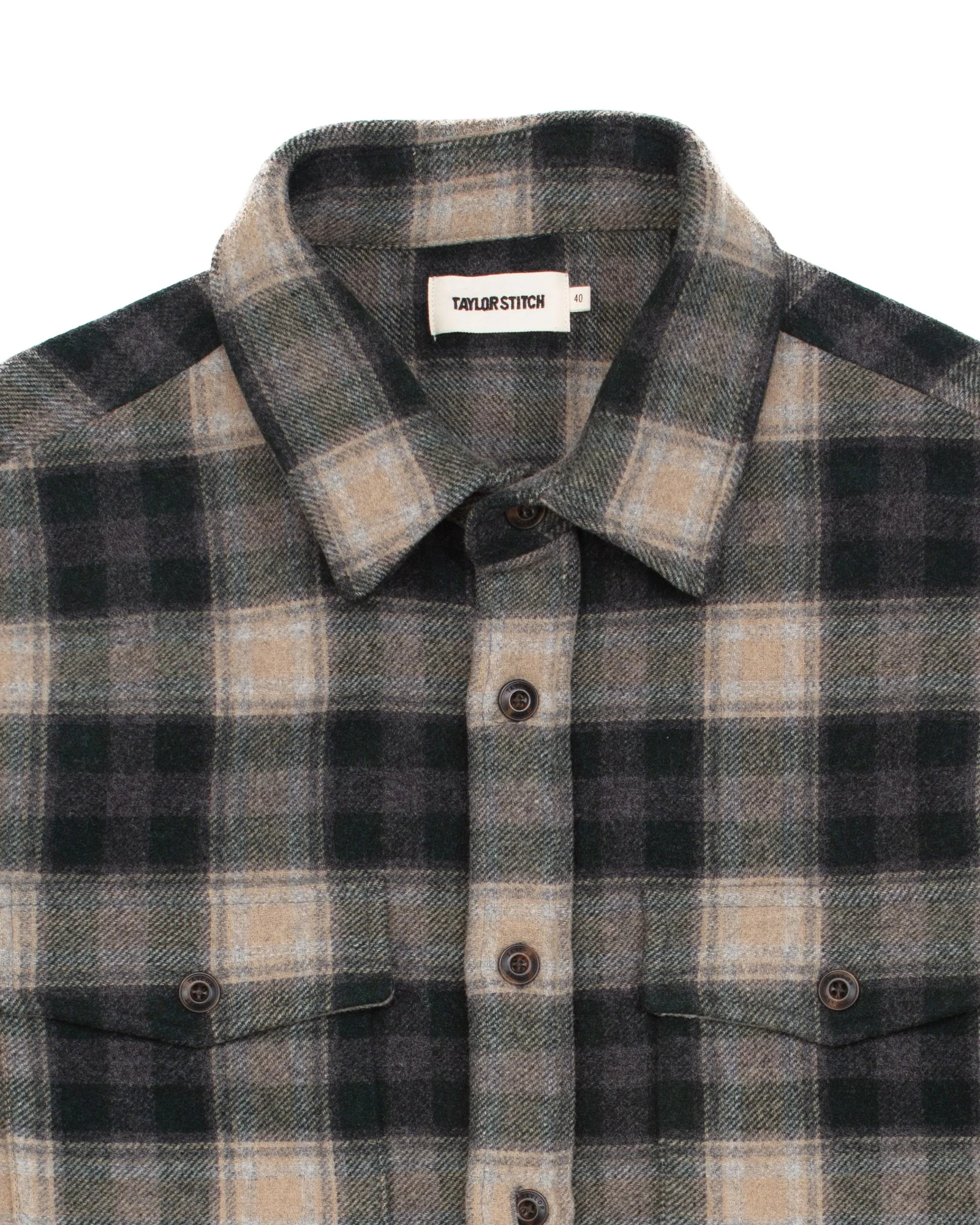 The Maritime Shirt in Dried Pine Plaid #1608 - Image 2
