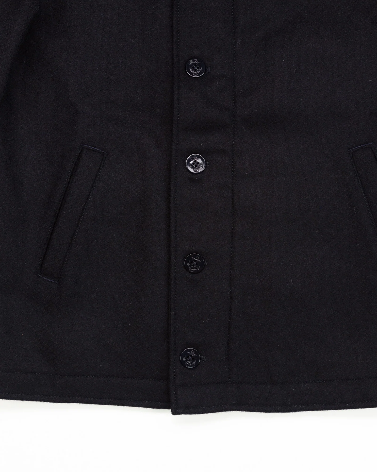 The Michele Jacket in Navy Wool - Image 4