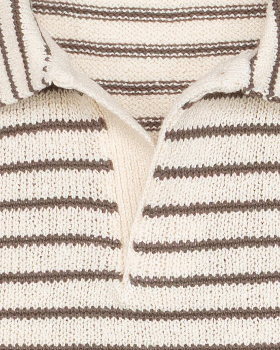 The Nantes Polo in Earth Stripe - Image 3