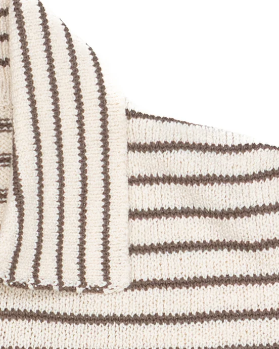 The Nantes Polo in Earth Stripe - Image 5