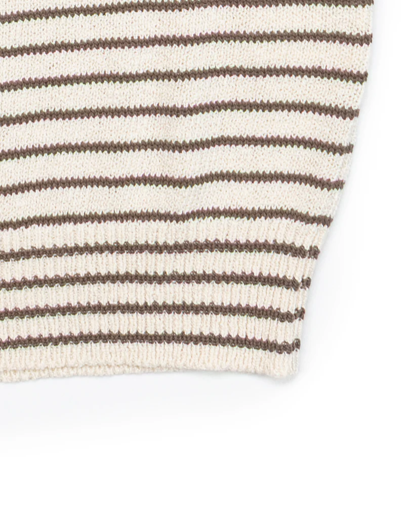 The Nantes Polo in Earth Stripe - Image 8