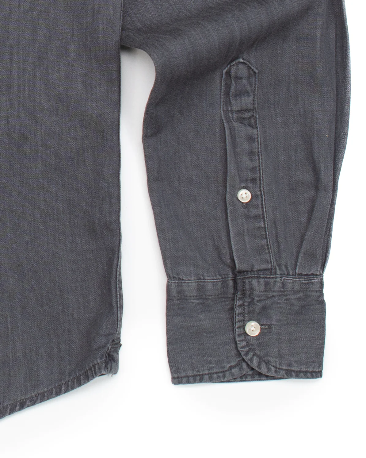 The Neil Shirt in Rinsed Grey Denim - Image 5