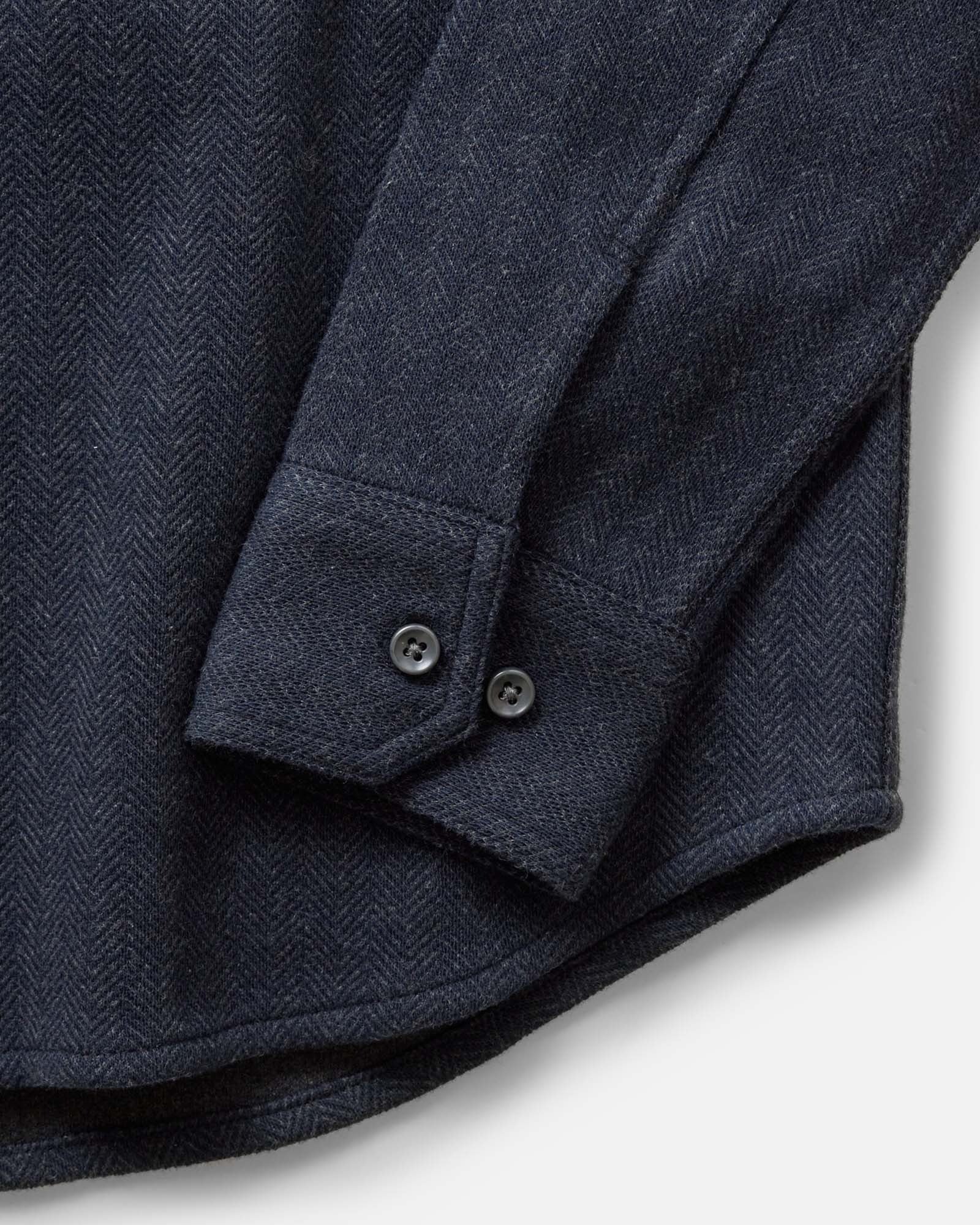 The North Shore Knit Shirt in Heather Navy - Image 5