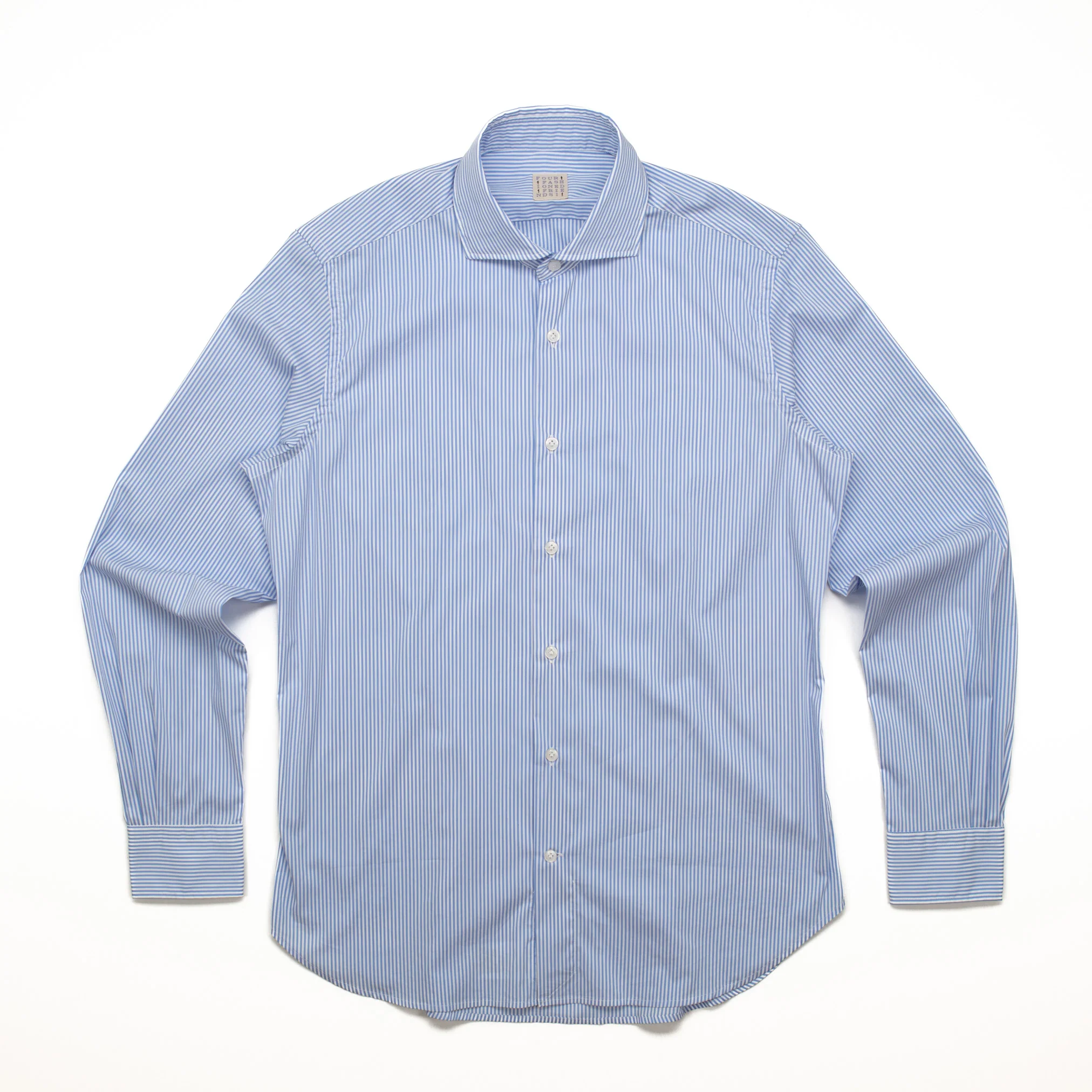 The Olbia Shirt in Blue Stripe - Image 3