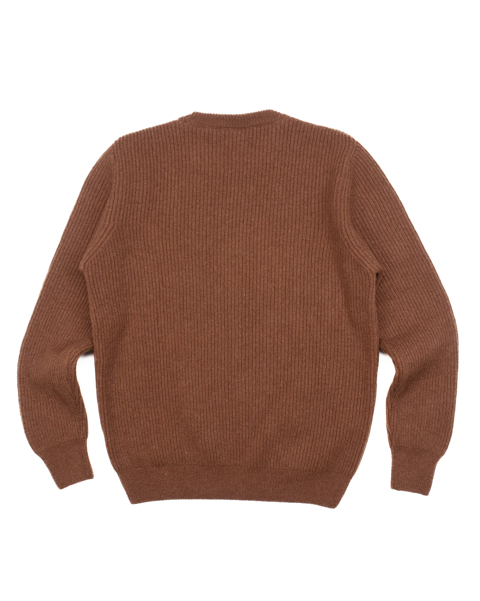 The Ribbed Crewneck in Rust #1655 - Image 3