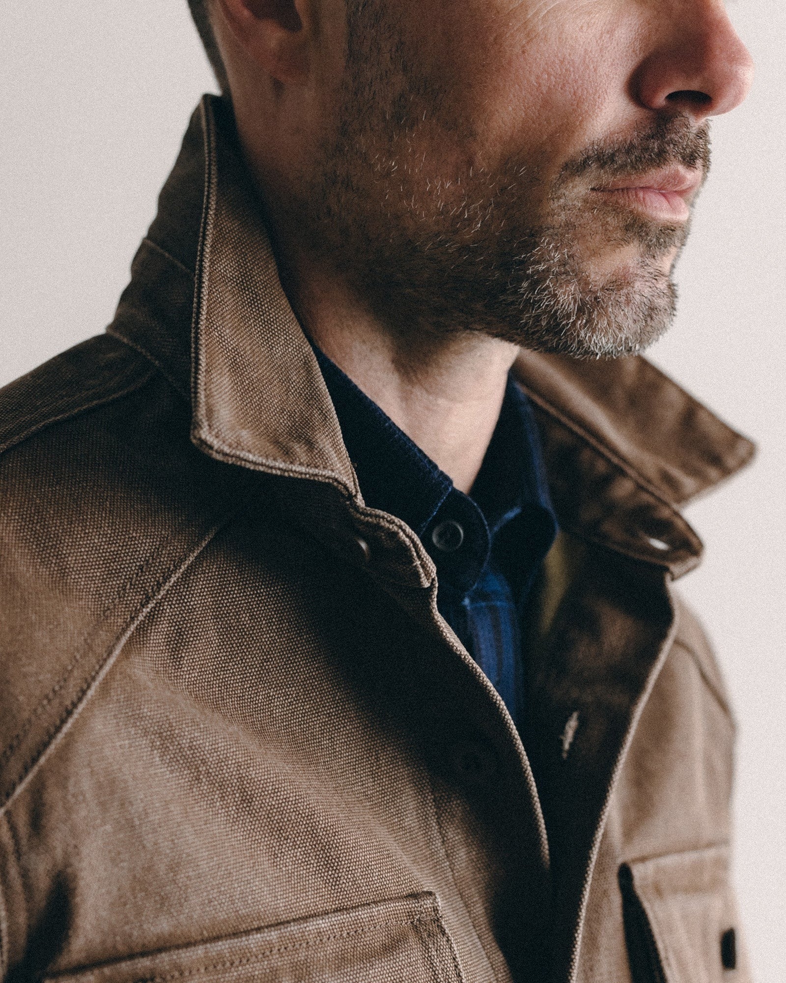 The Shop Shirt in Aged Penny Chipped Canvas - Image 3