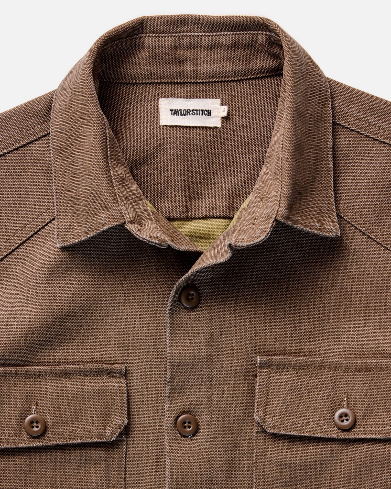 The Shop Shirt in Aged Penny Chipped Canvas - Image 7