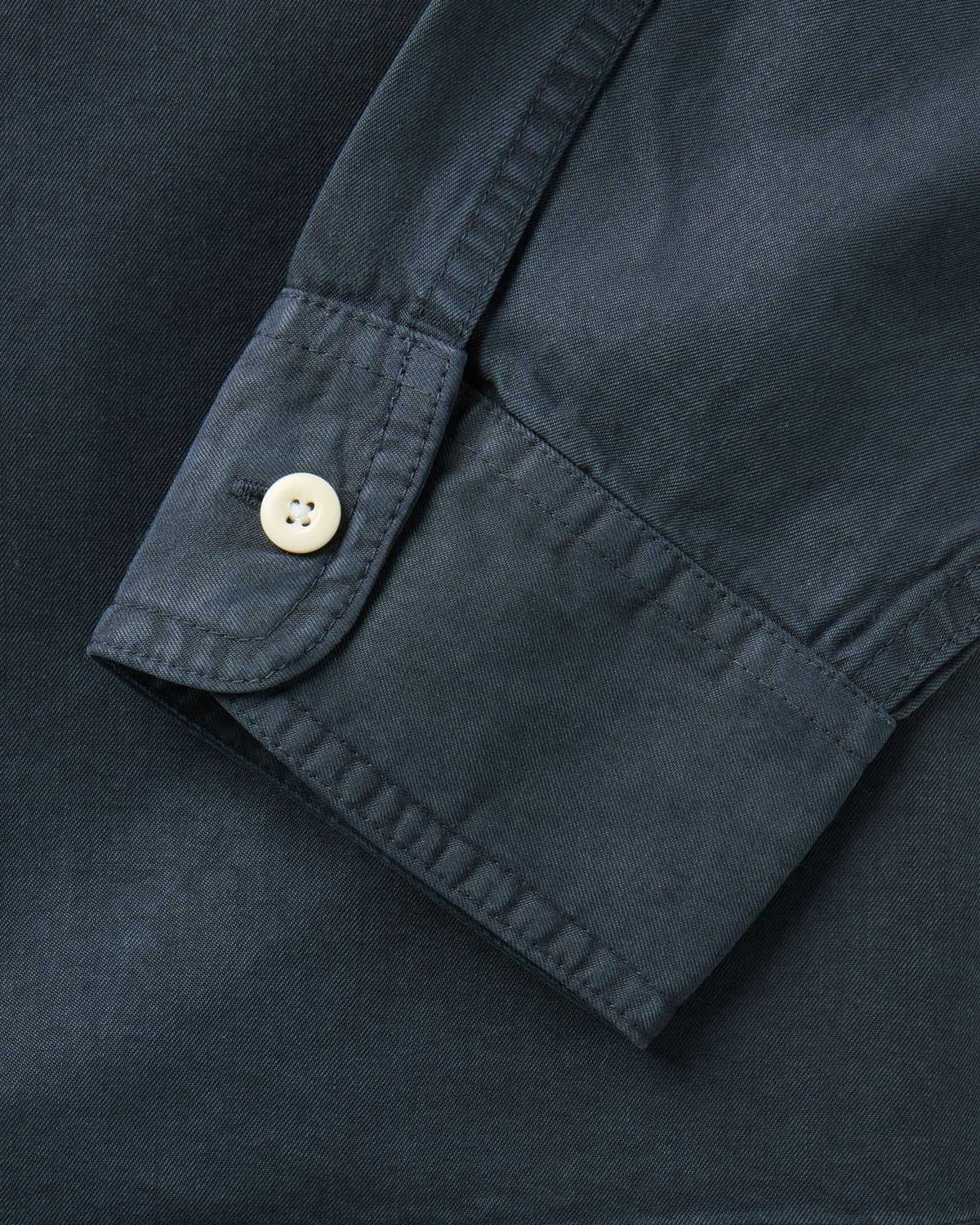 The Shore Shirt in Navy Lyocell - Image 7
