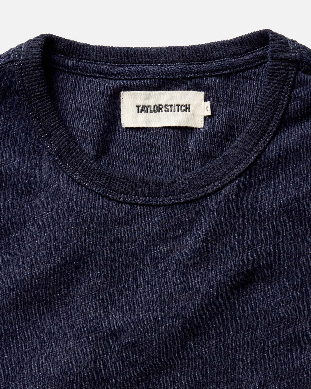 The Slub Tee in Rinsed Indigo - Image 3
