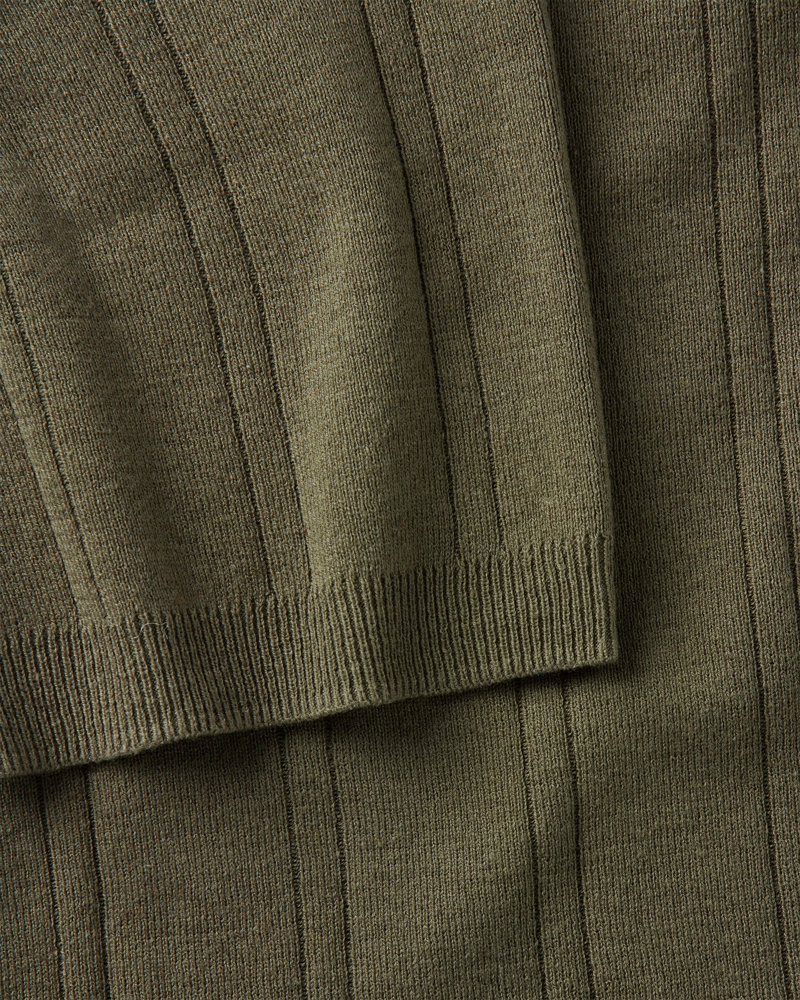 The Valencia Sweater Polo in Heather Cilantro Rib - Image 7