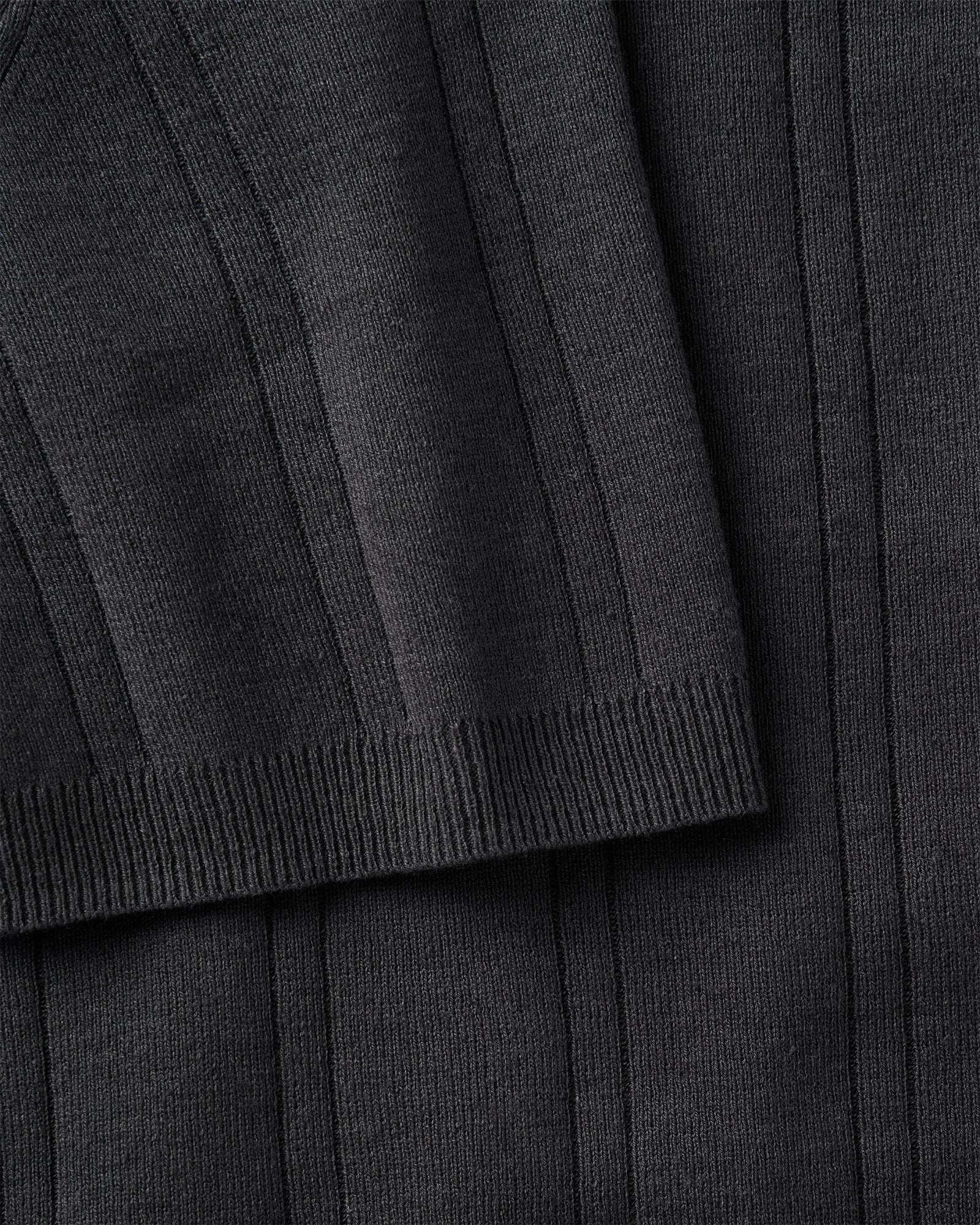 The Valencia Sweater Polo in Heather Coal Rib - Image 5