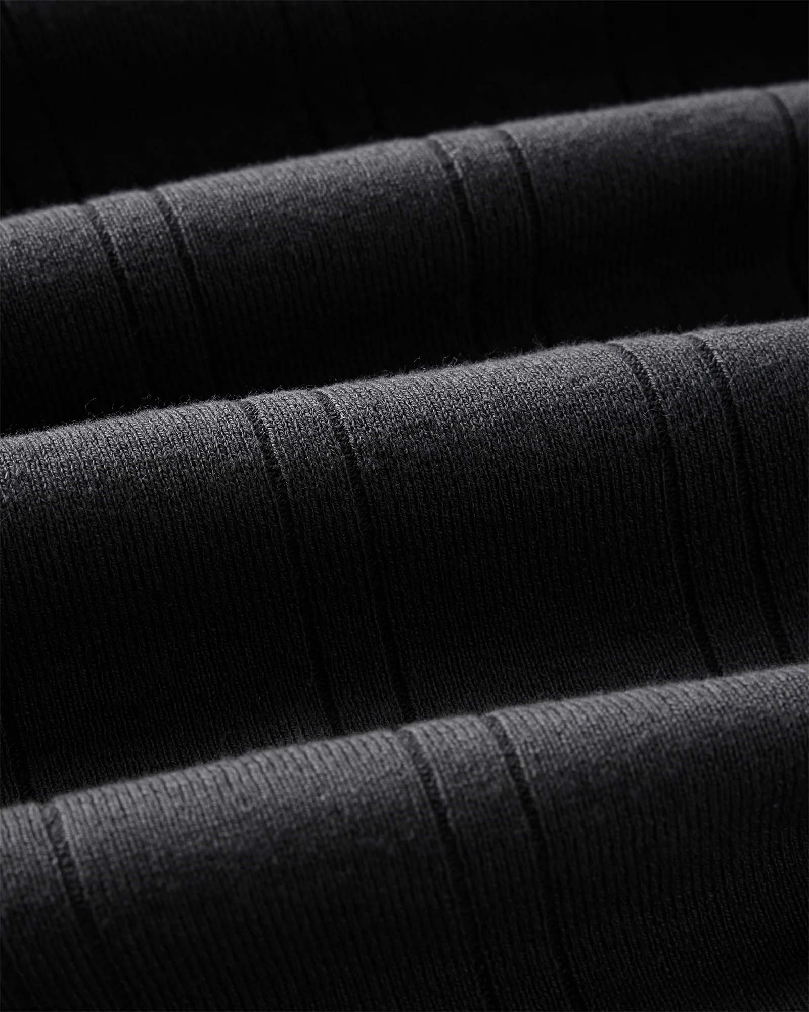 The Valencia Sweater Polo in Heather Coal Rib - Image 6