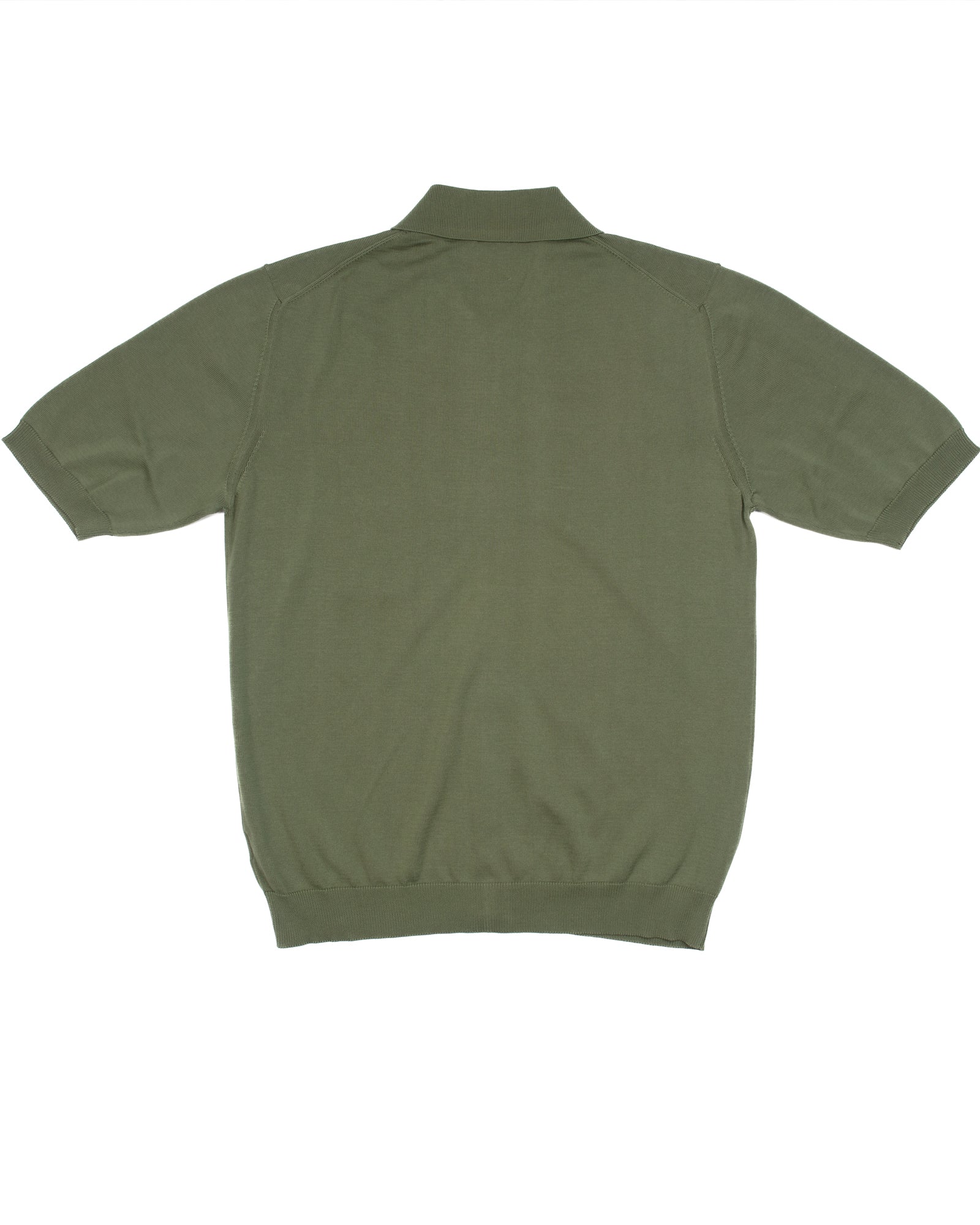 The Voice Polo Shirt in Green Mako Cotton - Image 10