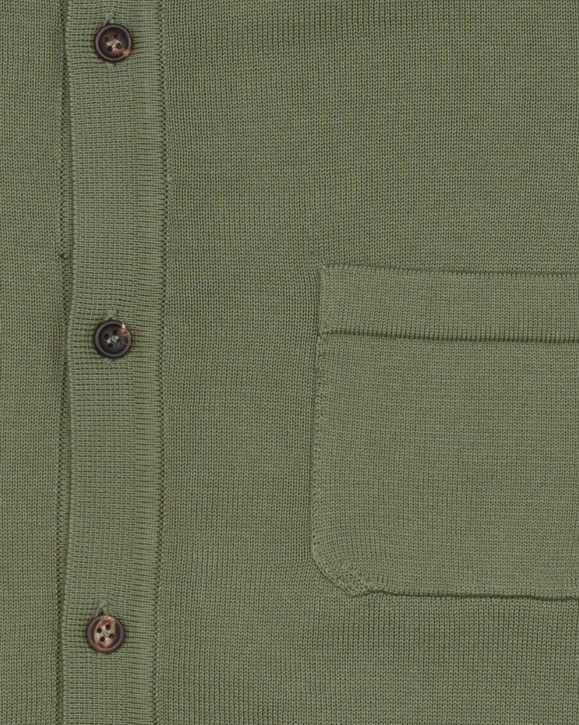 The Voice Polo Shirt in Green Mako Cotton - Image 5