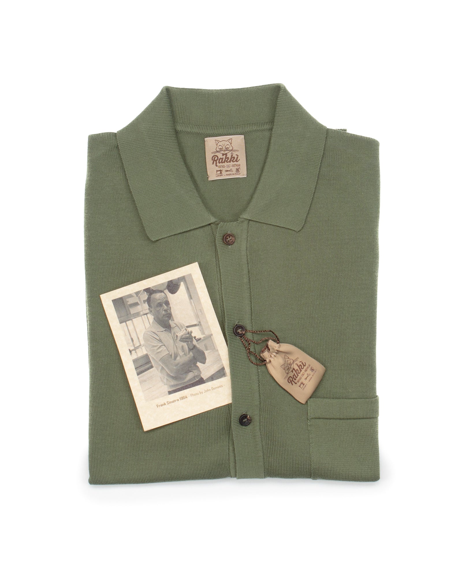 The Voice Polo Shirt in Green Mako Cotton - Image 6