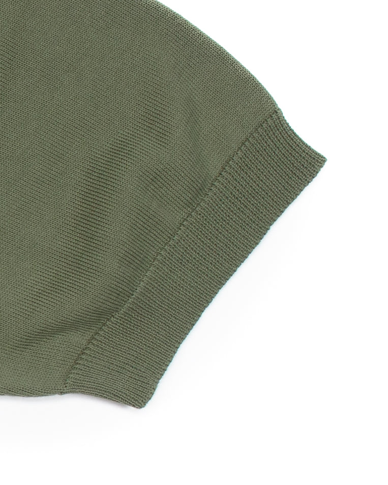 The Voice Polo Shirt in Green Mako Cotton - Image 7