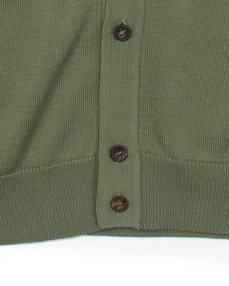The Voice Polo Shirt in Green Mako Cotton - Image 8