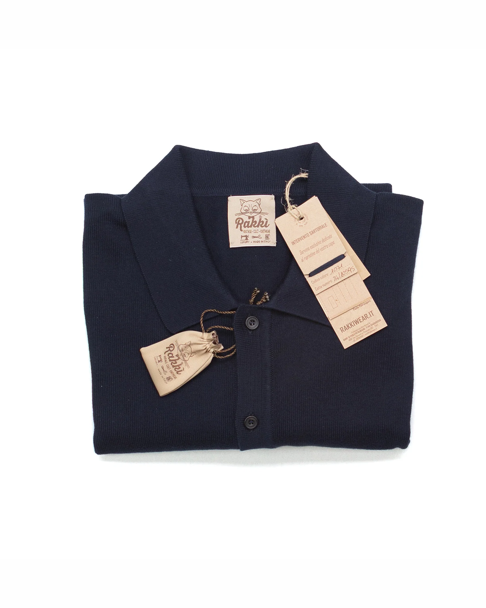 The Voice Polo Shirt in Navy Mako Cotton - Image 5