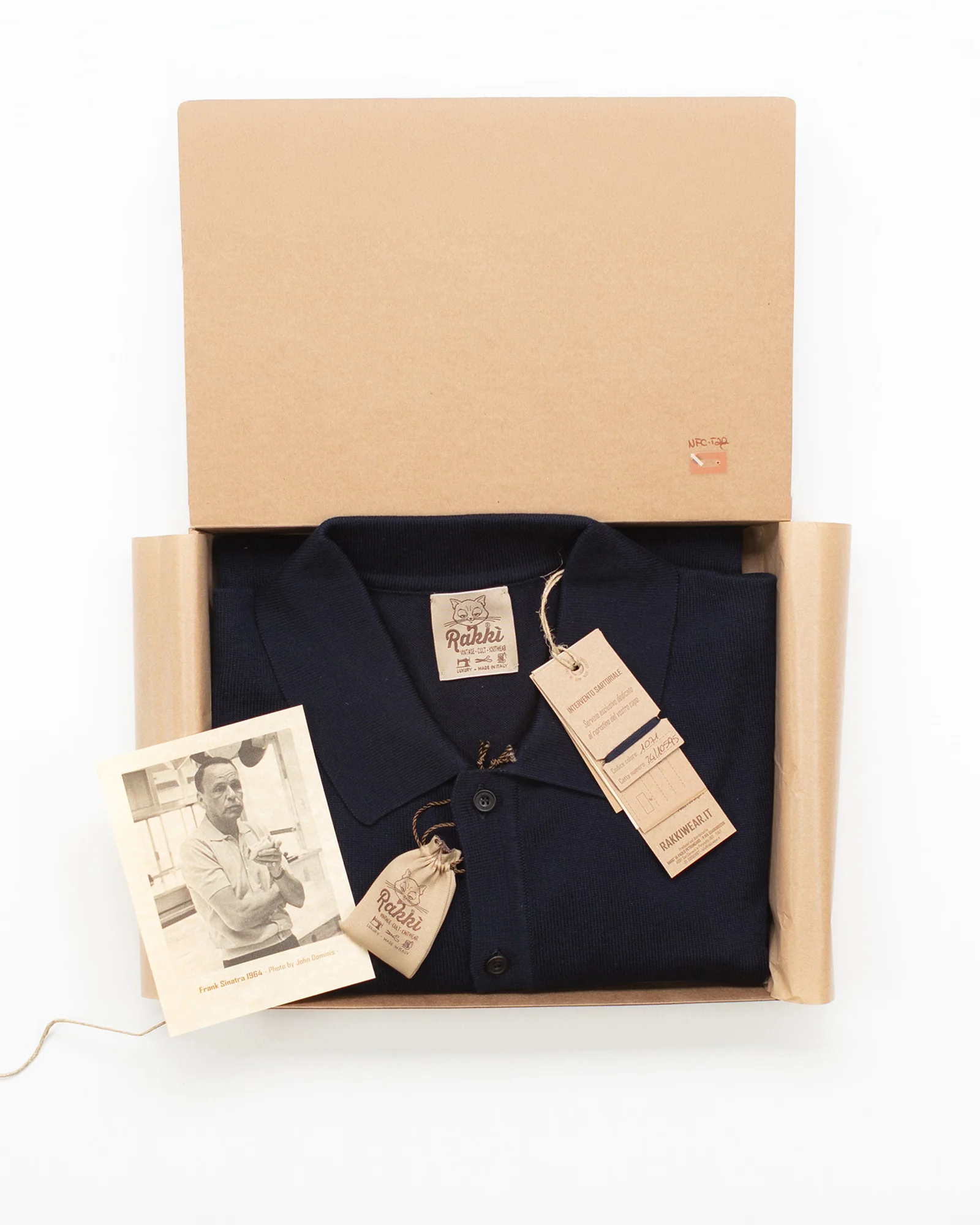 The Voice Polo Shirt in Navy Mako Cotton - Image 8