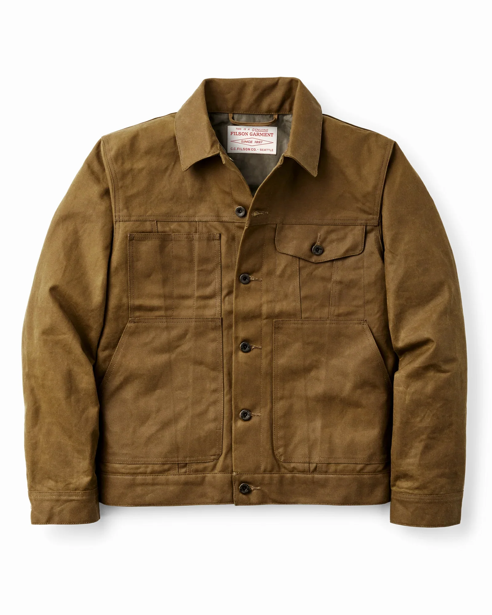 Short Lined Cruiser in Dark Tan