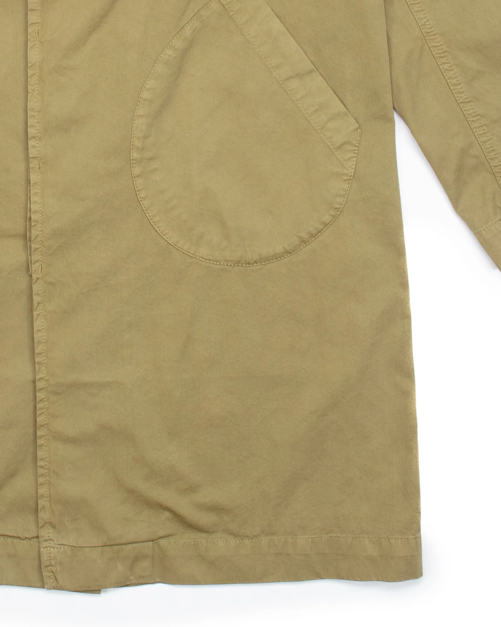 Trench Coat in Khaki Gabardine - Image 5