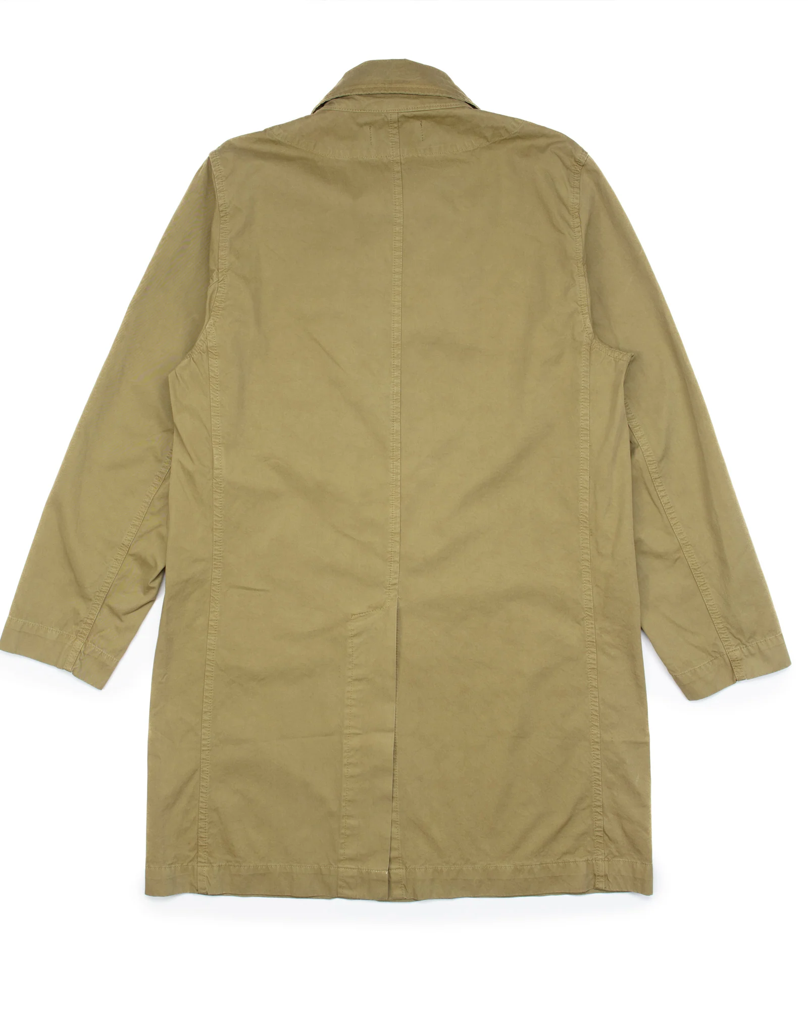 Trench Coat in Khaki Gabardine - Image 7