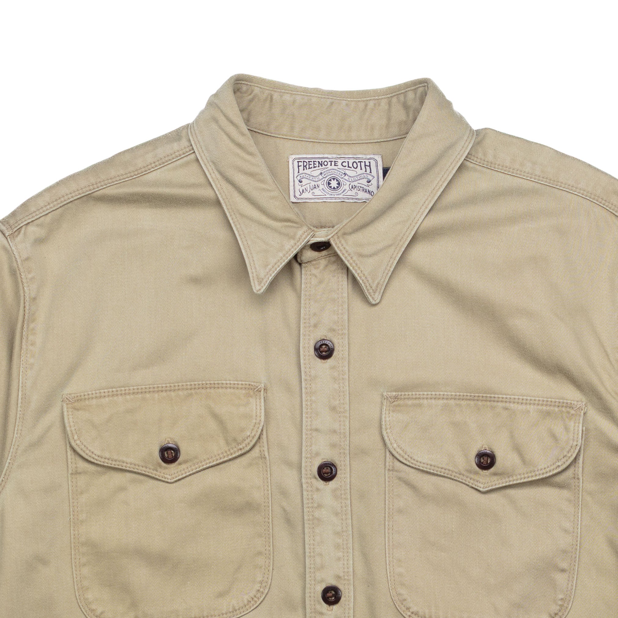 Utility Shirt in Khaki #1222 - Image 2