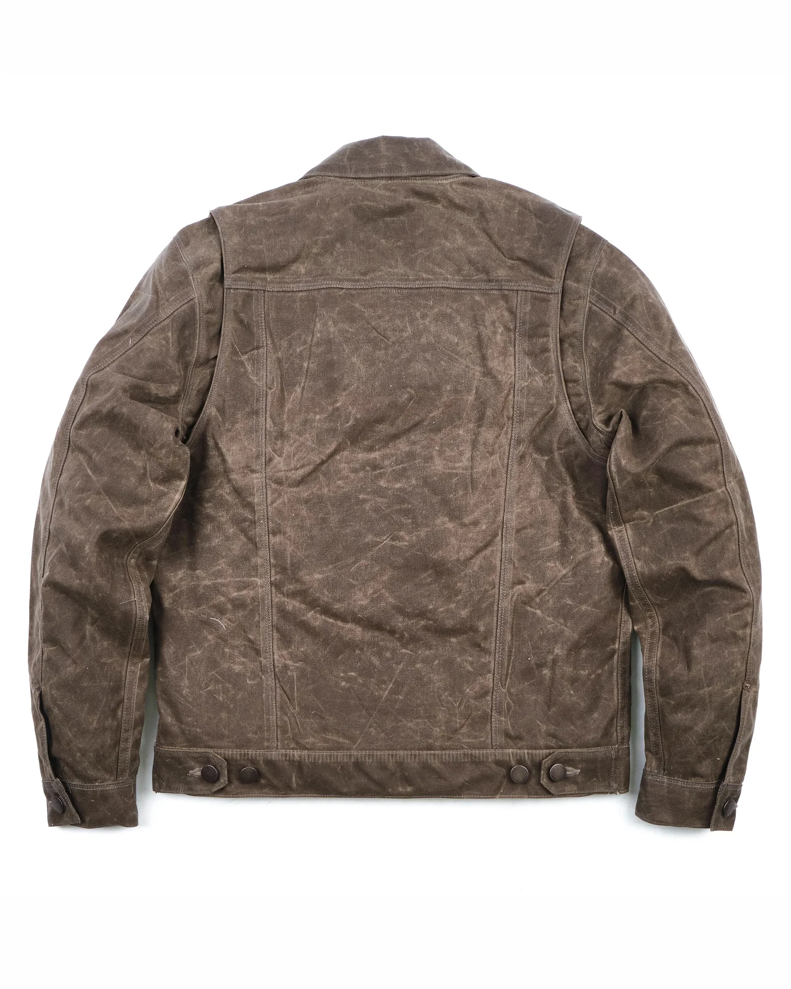 Waxed Riders Jacket in Oak - Image 7